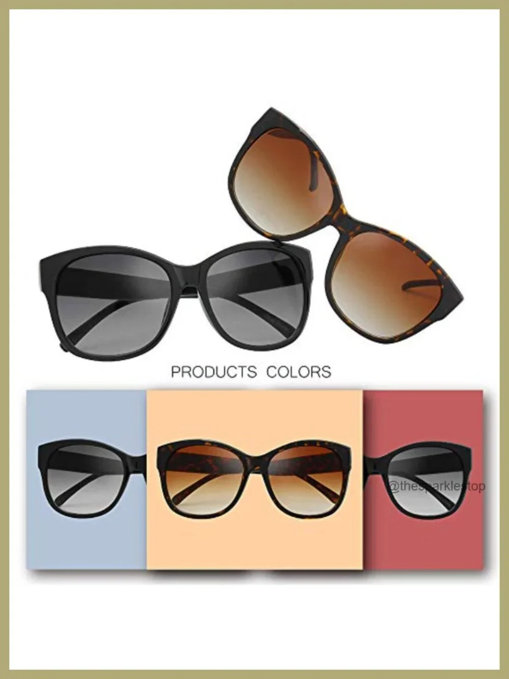 Oversized Jackie O Cat Eye Sunglasses UV Protection Non-Polarized Women's